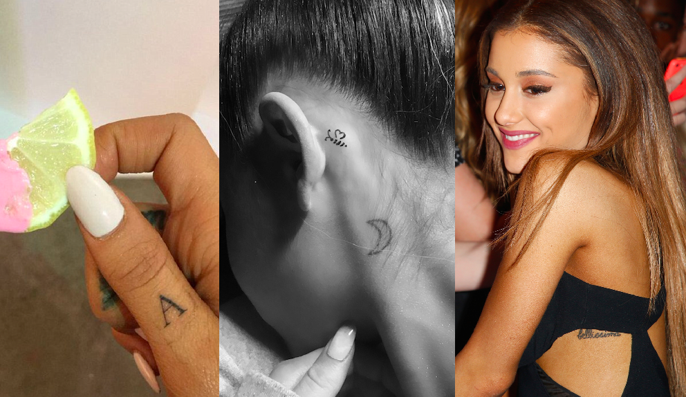 A Guide To Ariana Grande S Tattoos How Many Tattoos Does Ariana Grande Have