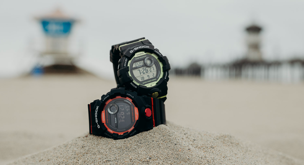 sync g shock hands