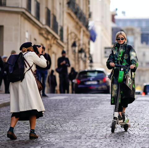 Uber's New Scooters Took Over Paris Fashion Week