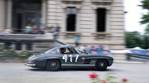 Racing Across Italy In The Mille Miglia In A 1955 Mercedes Gullwing