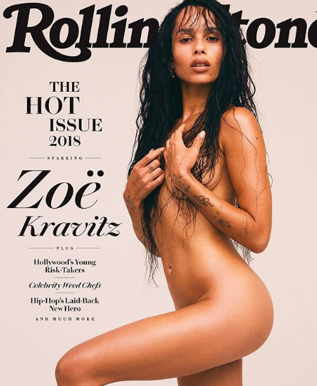 Nudist Beauty Contest Mags - Zoe Kravitz Poses Naked in Rolling Stone in Tribute to Mom ...