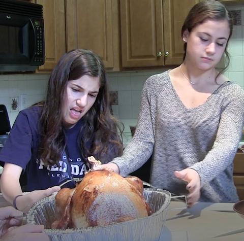 Watch Parents Trick Their Kids Into Thinking A Turkey Was Pregnant Pregnant Turkey Prank