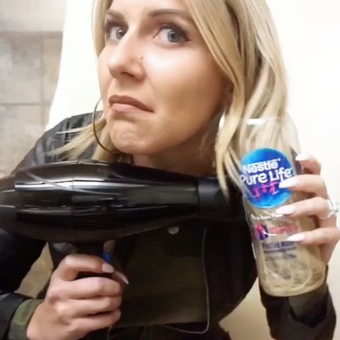 Water Bottle Hair Curl Trick Instagram