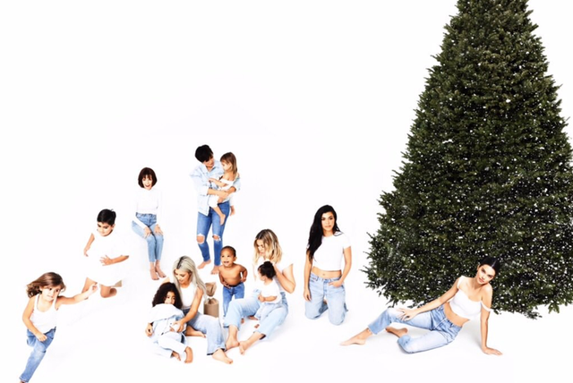 kardashian christmas cards