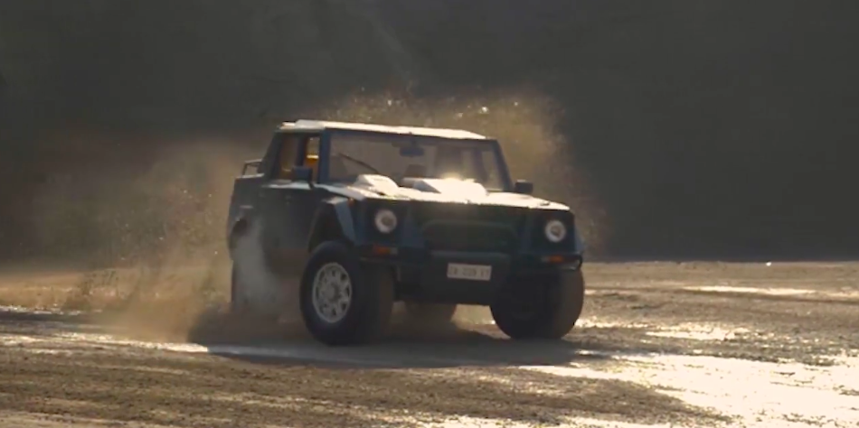 Lamborghini LM002 Top Gear Video Review - Lamborghini SUV Driven Through  Quarry