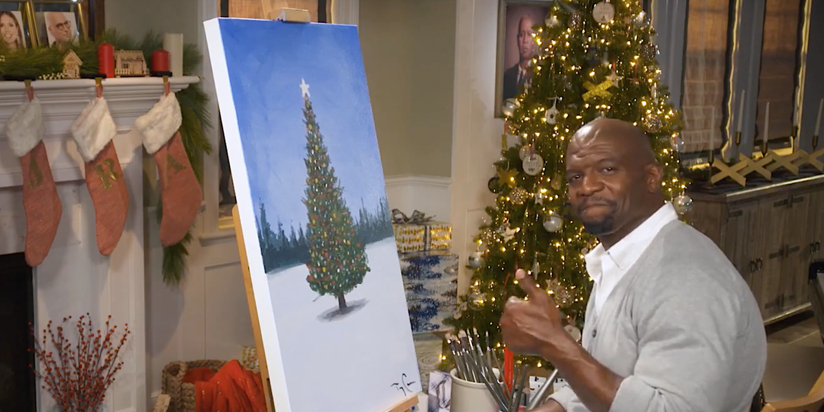 NBC is Streaming Terry Crews Painting in Front of a 