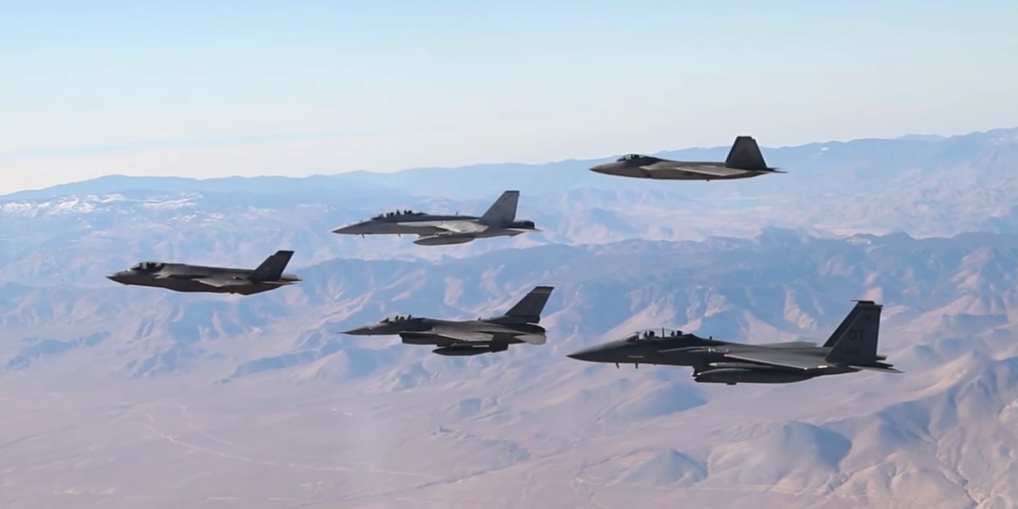 Watch All Five of the U.S. Military’s Fighter Jets Fly in Formation