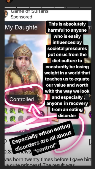 Demi Lovato mengungkapkan kekesalannya pada sebuah iklan yang dilihatnya di Instagram (dok. Cosmopolitan)