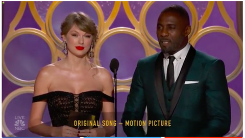 Taylor Swift Just Popped Up At The Golden Globes And The