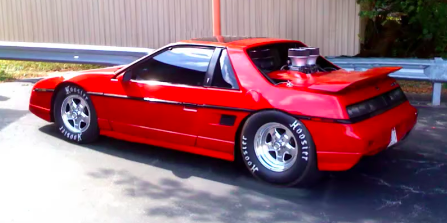 This V8-Swapped Fiero Drag Car Sound Video