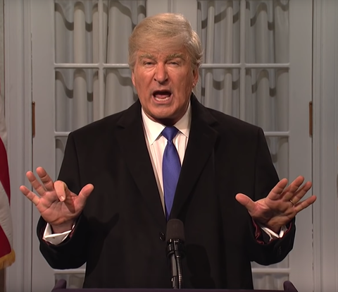 Alec Baldwin Returned to SNL to Declare a 'Fake' National Emergency