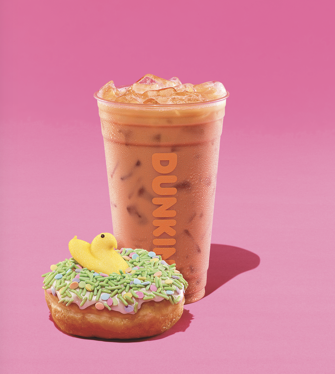 Dunkin Introduces Peeps Flavored Coffee Peeps Donut Dunkin Peeps Coffee