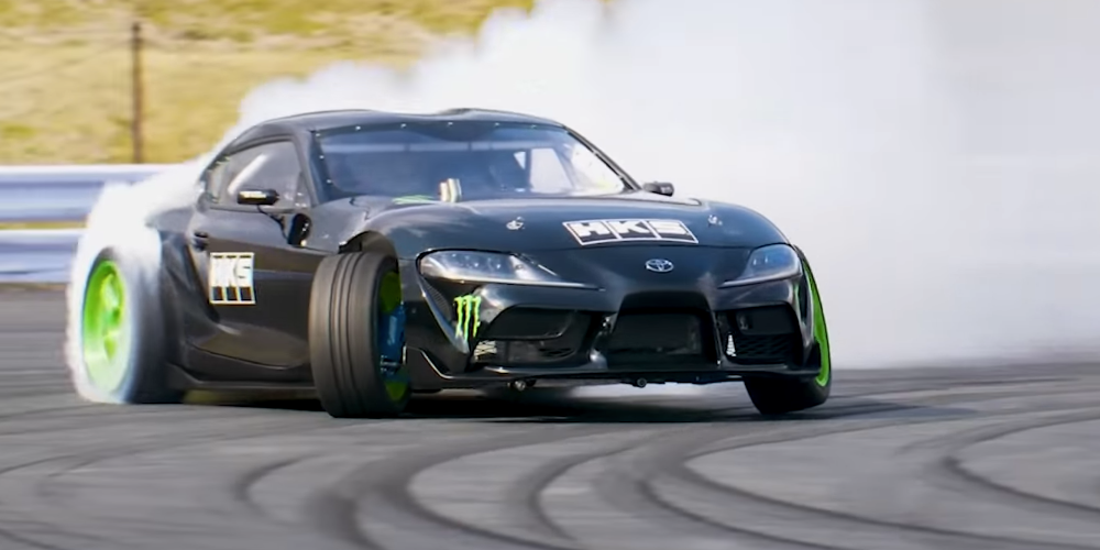 Watch the First 2JZ-Swapped Toyota Supra Get Super Sideways