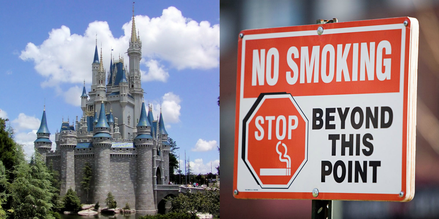 disney parks smoking ban