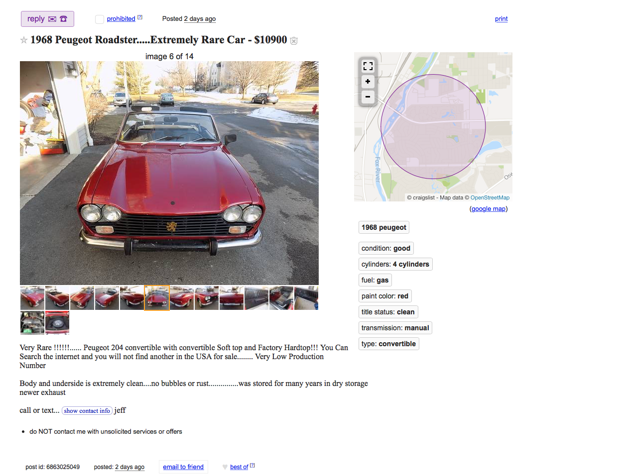 Craiglist to Charge a Fee to List Your Car — Hemmings Online Car-Sales Site  Coming Soon