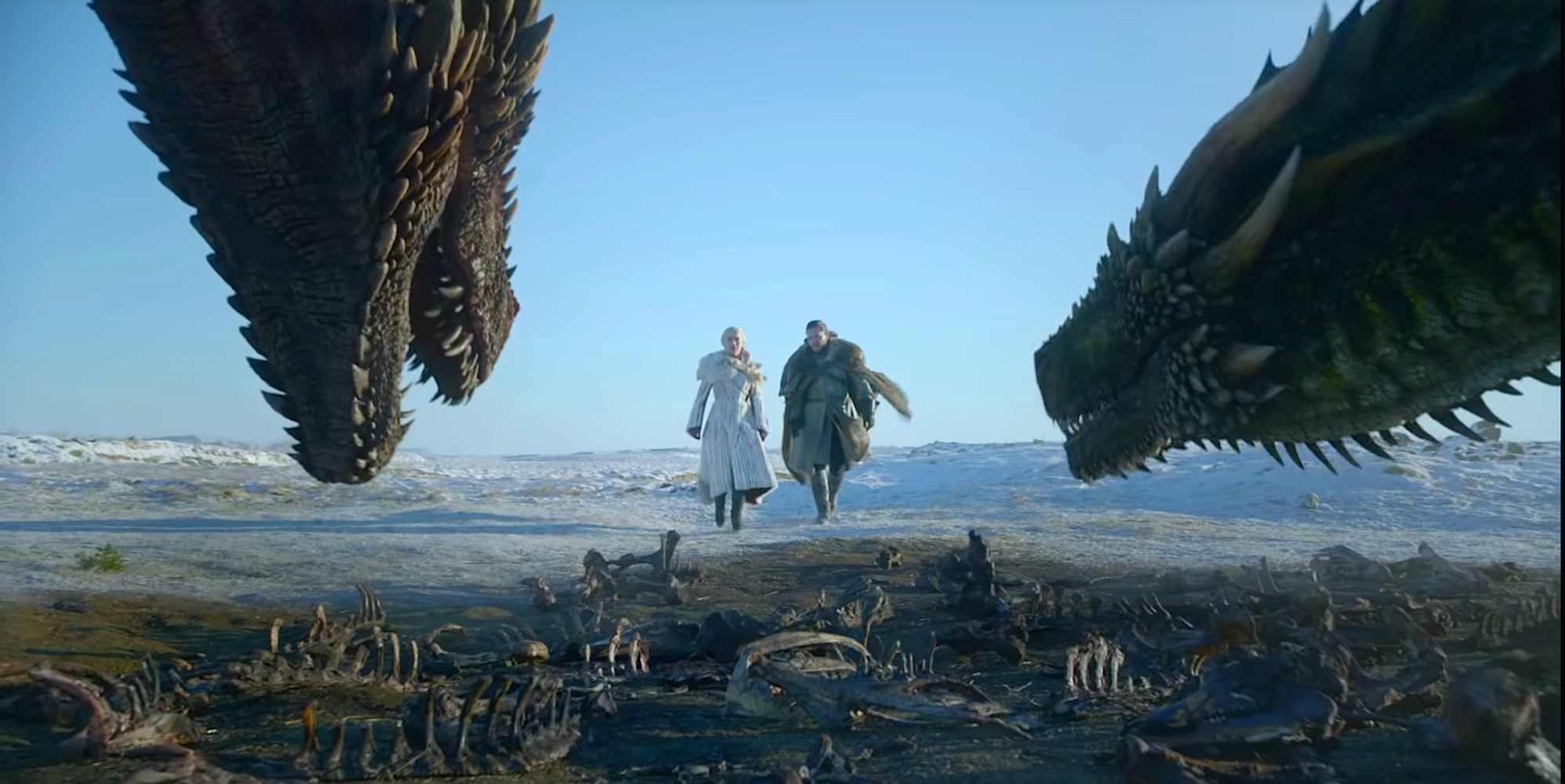 Jon Snow Rides A Dragon In Game Of Thrones Season 8 Episode