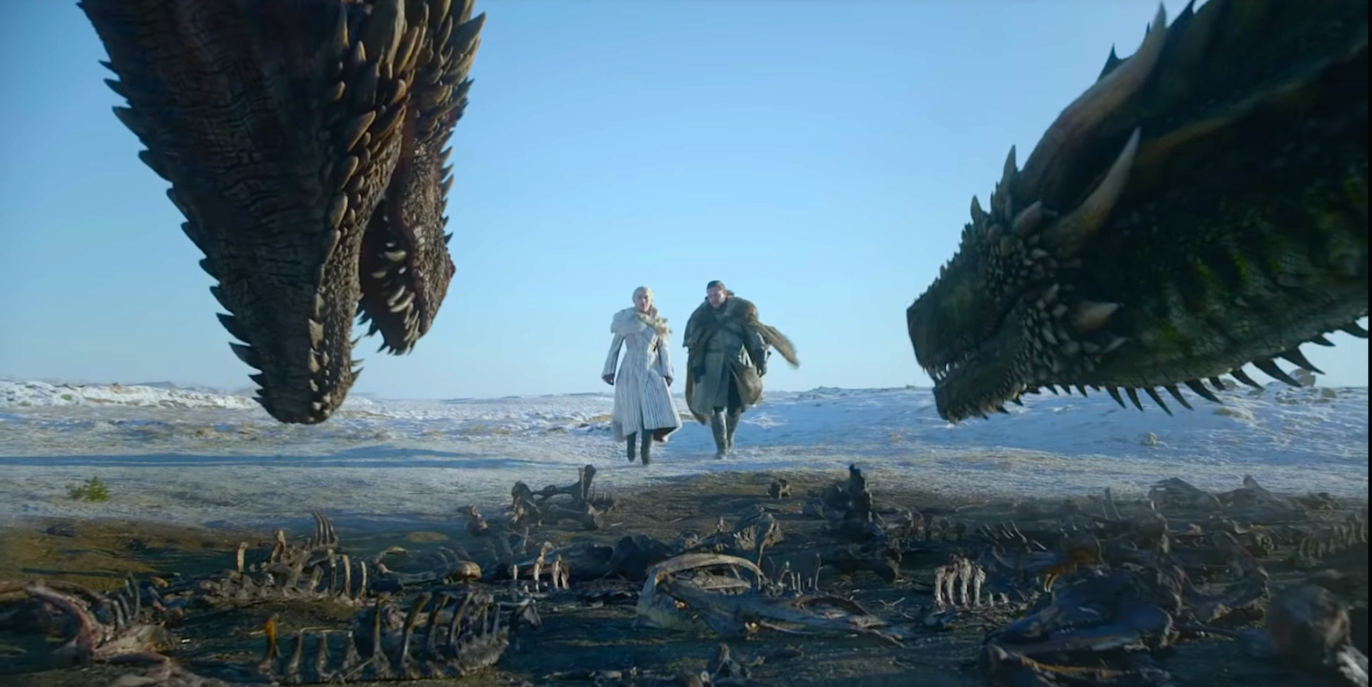 Jon Snow Rides A Dragon In Game Of Thrones Season 8 Episode 1