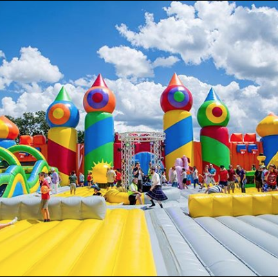 The World's Biggest Bouncy house summer tour