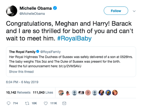 Royal Baby Celebrity Reactions