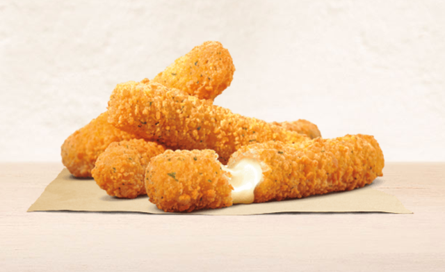 Burger King Adds Mozzarella Sticks To The Menu For A Limited Time