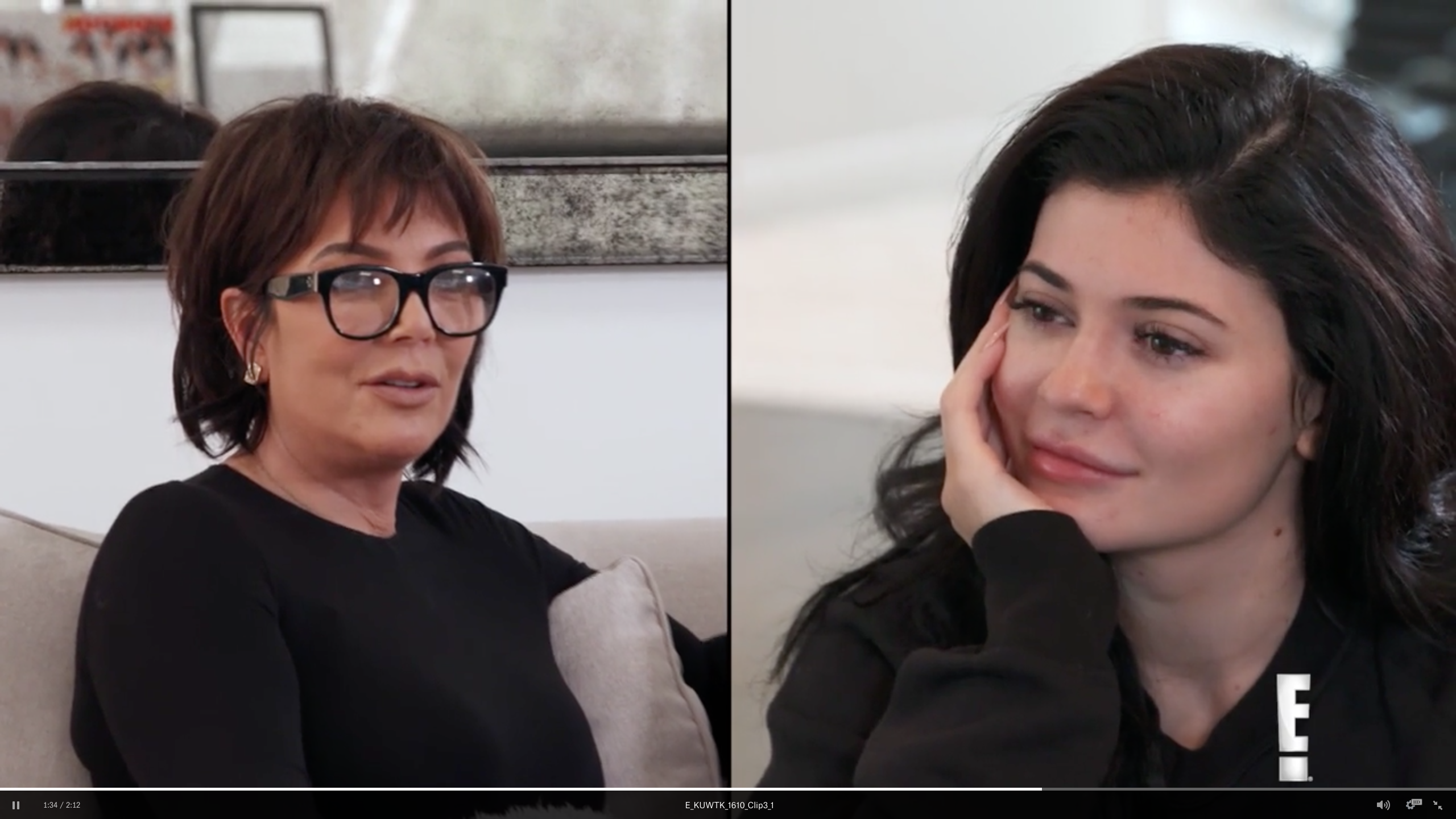 Kylie Jenner Is Ed At Kris In This Exclusive Kuwtk Clip