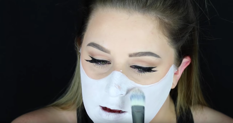 Skeleton Face Paint Tutorial For Halloween Pretty Skeleton Makeup Easy Skeleton Face Paint Tutorial For Halloween Pretty Skeleton Makeup Easy
