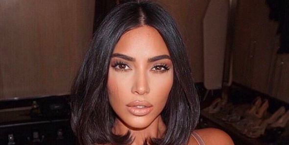 Kim Kardashian Shows Off Neutral '90s Makeup and Looks Totally Different