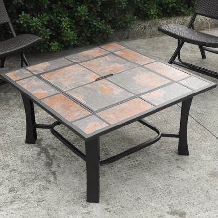 Furniture, Coffee table, Table, Outdoor table, Iron, Rectangle, Outdoor furniture, End table, Tile, Sofa tables, 