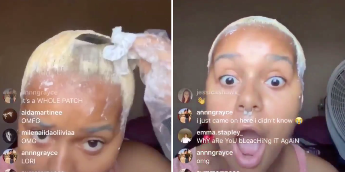 Influencer Lori Faith Tried To Use Relaxer After Bleach Now She S Bald