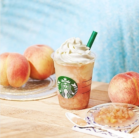 Starbucks Launches Peach On The Beach Frappuccino In Japan