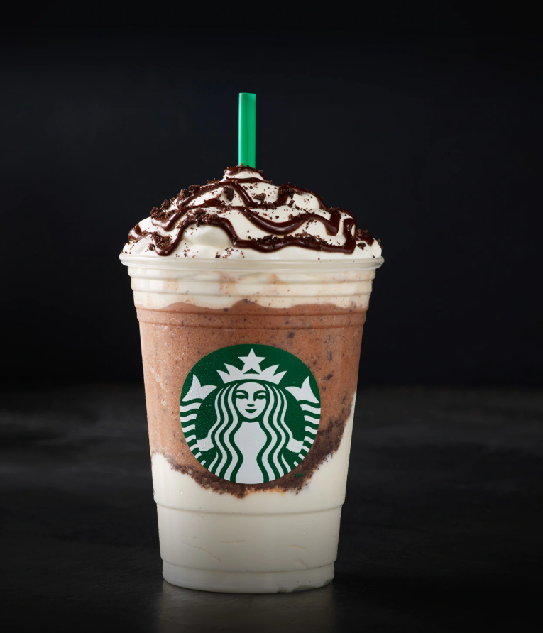 Creme Frappuccino de Biscoito de Chocolate Crumble Creme Frappuccino