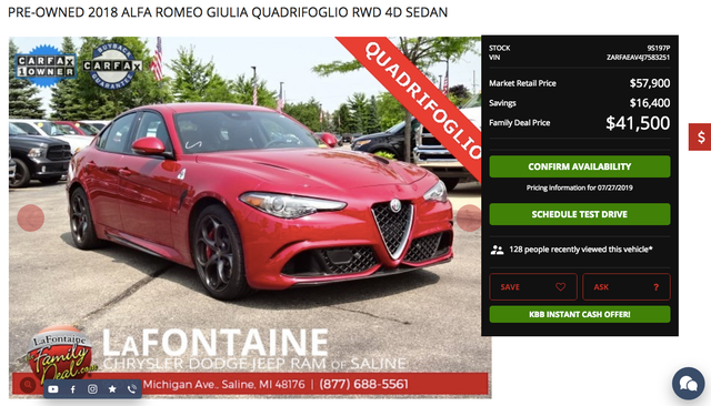 48+ Alfa Romeo Giulia Quadrifoglio Carfax Images