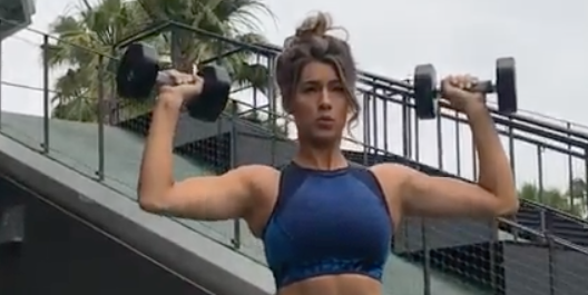 Anna Victoria Shares 5 Dumbbell Exercises for Incredibly Toned Arms