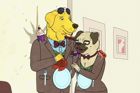 bojack horseman halloween mr peanutbutter's boos