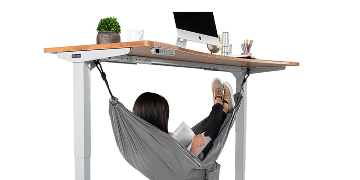 Uplift Desks Is Selling an Under-Desk Hammock That's Perfect For Office Napping