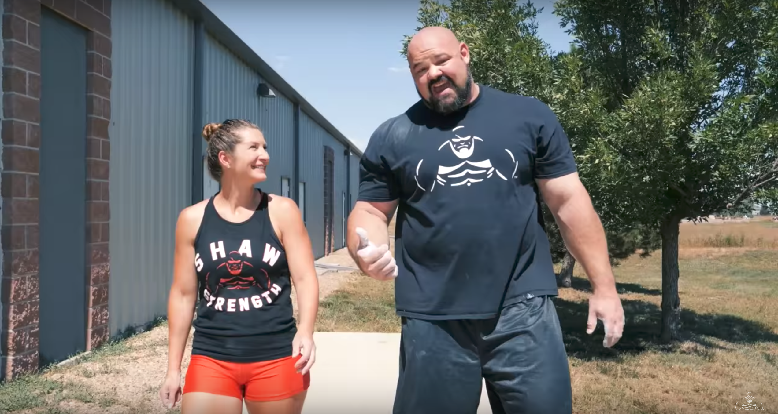 Strongman Brian Shaw Just Took On His Wife In A Workout Challenge
