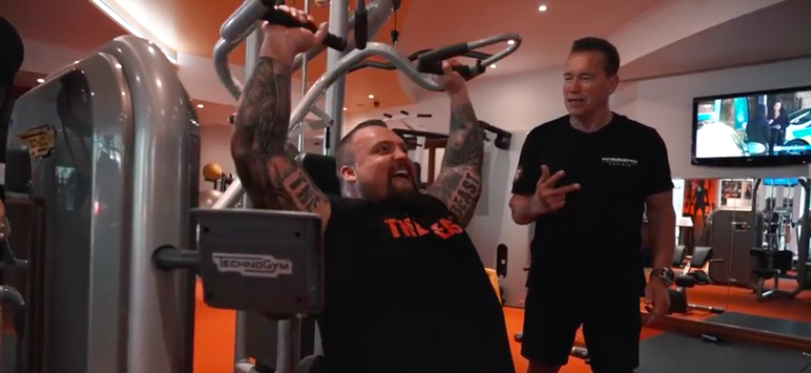 Strongman Eddie Hall Just Worked Out With With Arnold Schwarzenegger