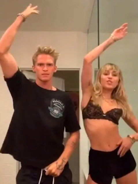 Miley Cyrus And Cody Simpson Performed A Dance Routine On Tiktok