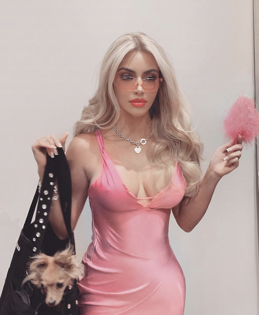 Kim Kardashian is Elle Woods from Legally Blonde for Halloween