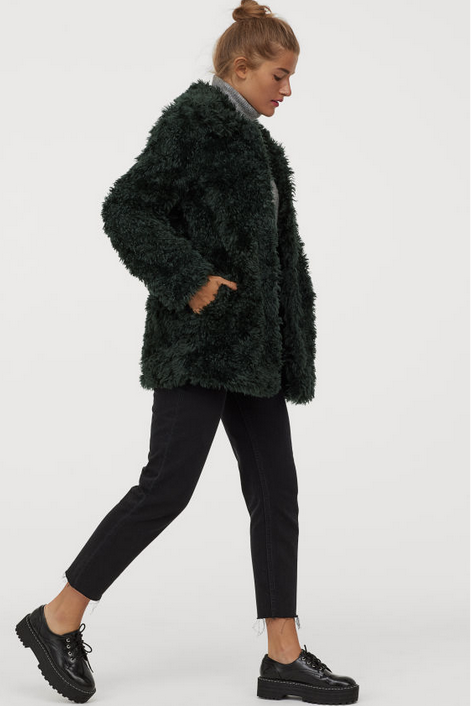 Black Furry Bear Coat Black Furry Bear Coat