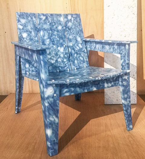 Chair, Furniture, Blue, Hardwood, Wood, Room, Table, Floor, Interior design, Armrest, 