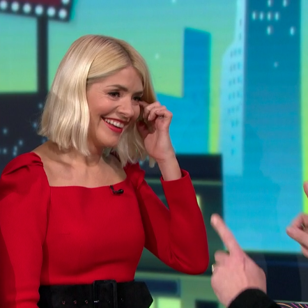 Holly Willoughby wows in glamorous red dress