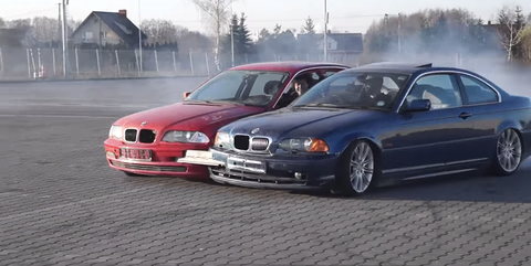 Heroes Weld Two Bmws Together To Make One Giant Drift Car