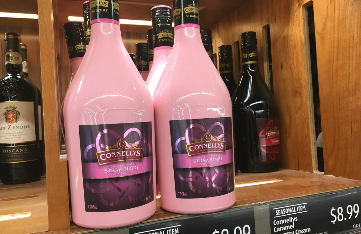 Aldi Is Selling A Pink Liqueur That Tastes Like Strawberries And Cream