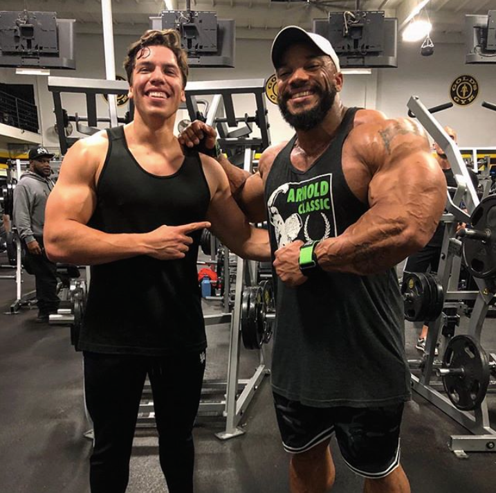 Joseph Baena and Sergio Oliva Jr. Post Ultimate Gym Photo