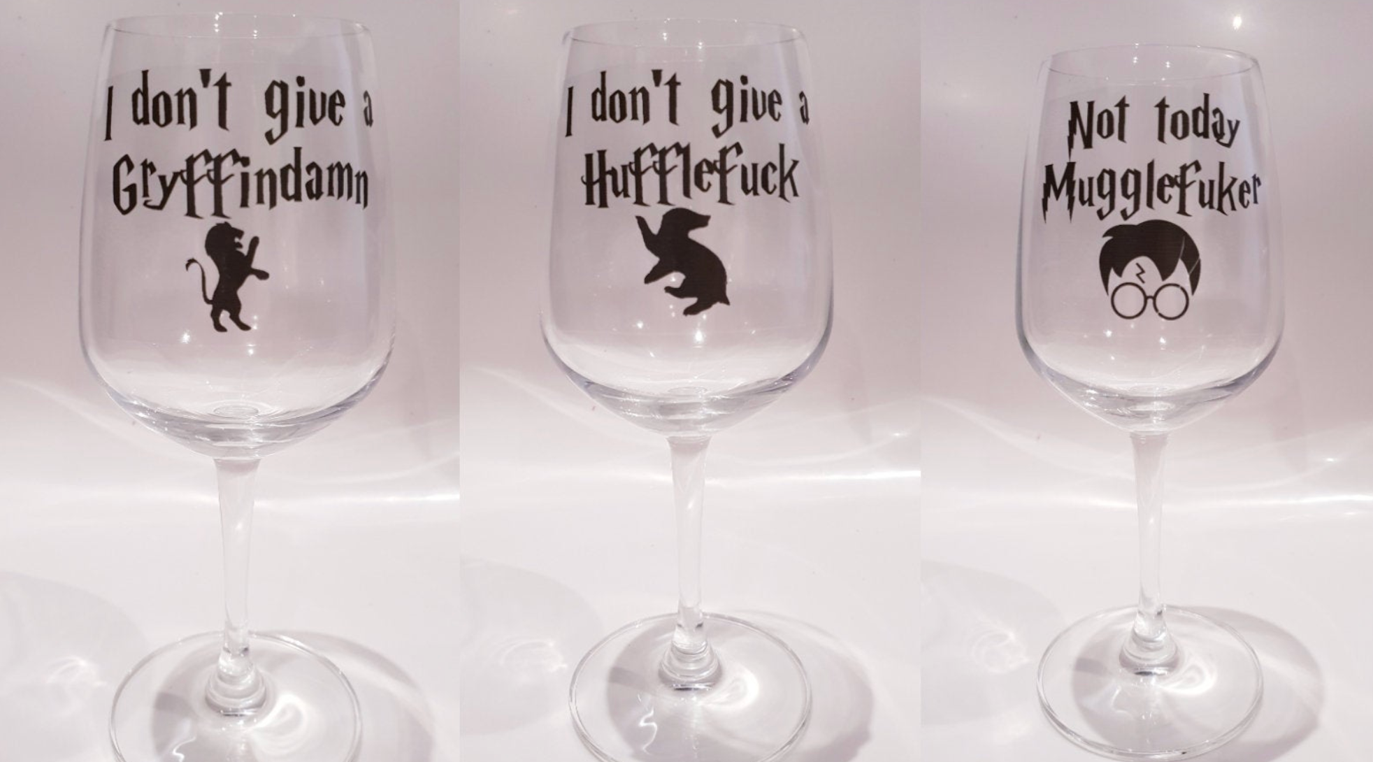 These Harry Potter Wine Glass Stickers Are Perfect For People Who Love Cursing And Magic