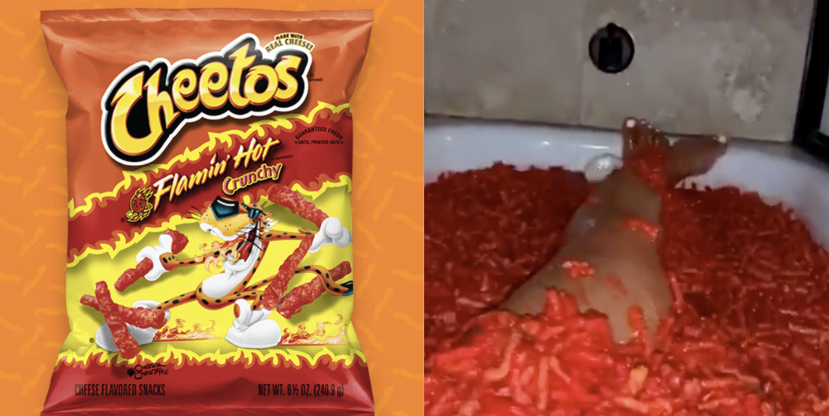 This Woman Took A Bath In Hot Cheetos And The Internet Is HORRIFIED.