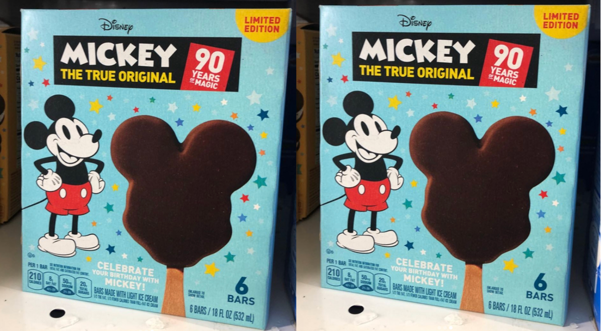 mickey mouse ice pop