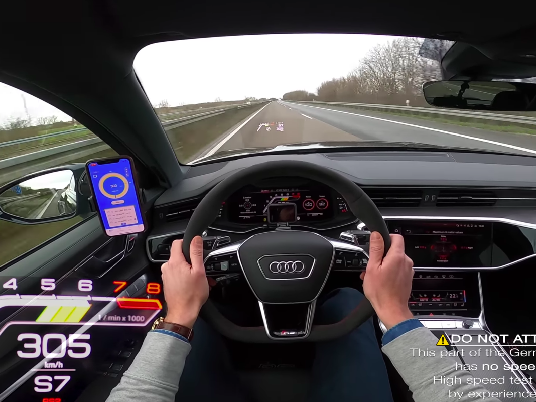 Audi RS 6 Avant Hits Speed on the Autobahn - Goes 190 MPH
