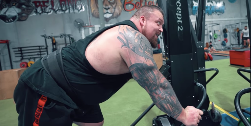 Watch Strongman Eddie Hall Attempt to Break the World Ski Erg Record
